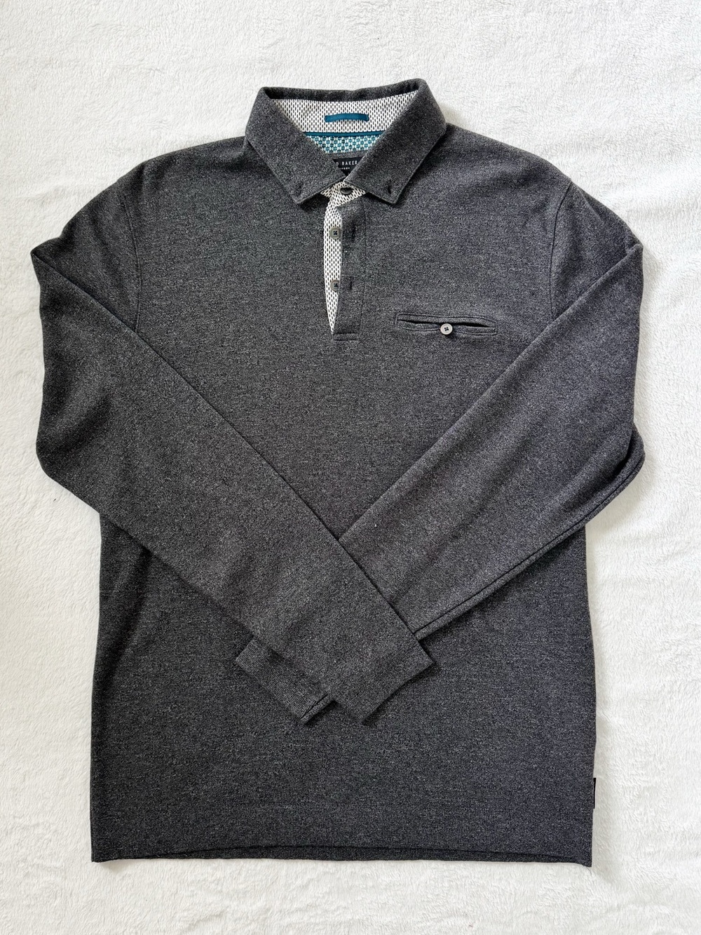 Ted Baker London long-sleeve performance polo size 4